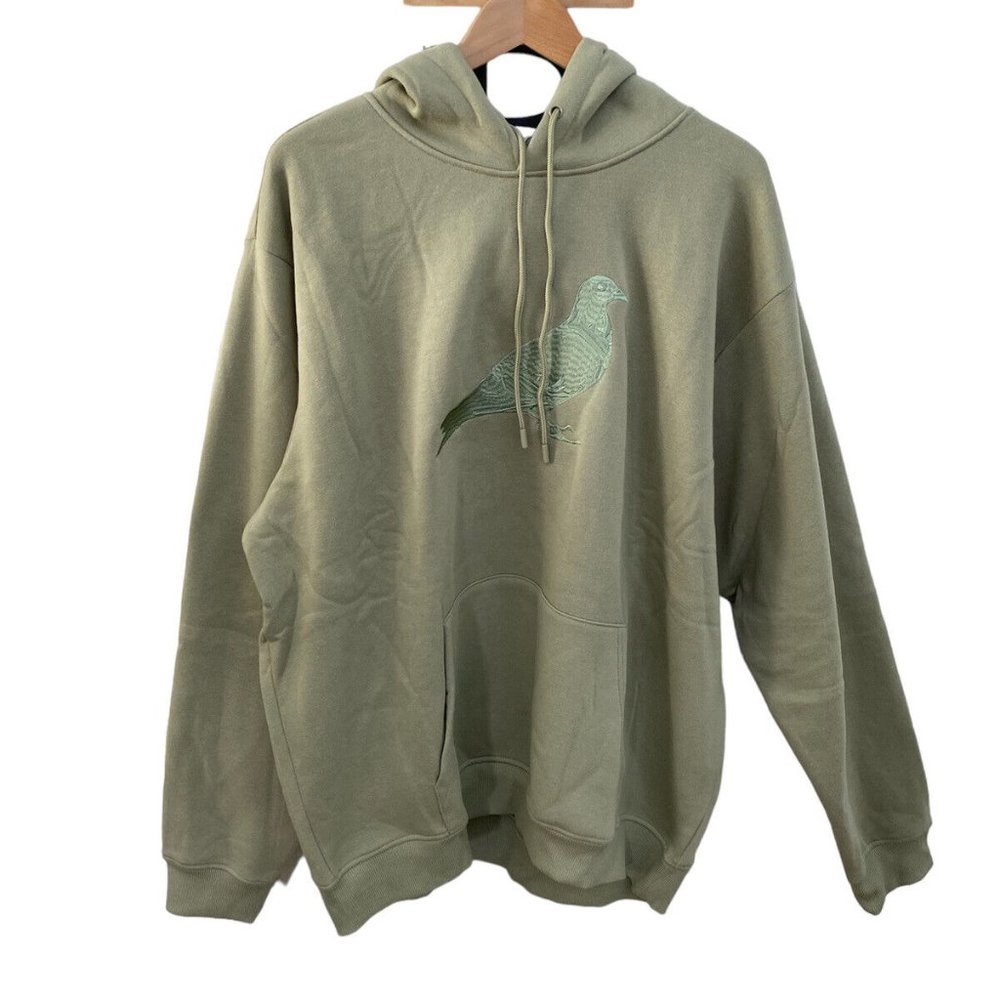 Staple Men's Large Hoodie , Sage Pigeon Logo Pullover Sweatshirt